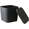 Sculpted Bin - Original with Lid, Carbon - Storage - 1 - thumbnail