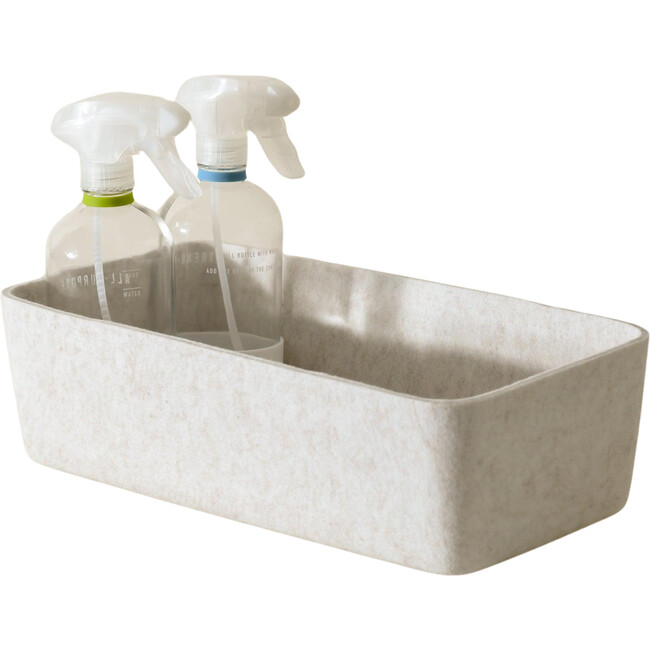 Sculpted Bin - Long, Stone