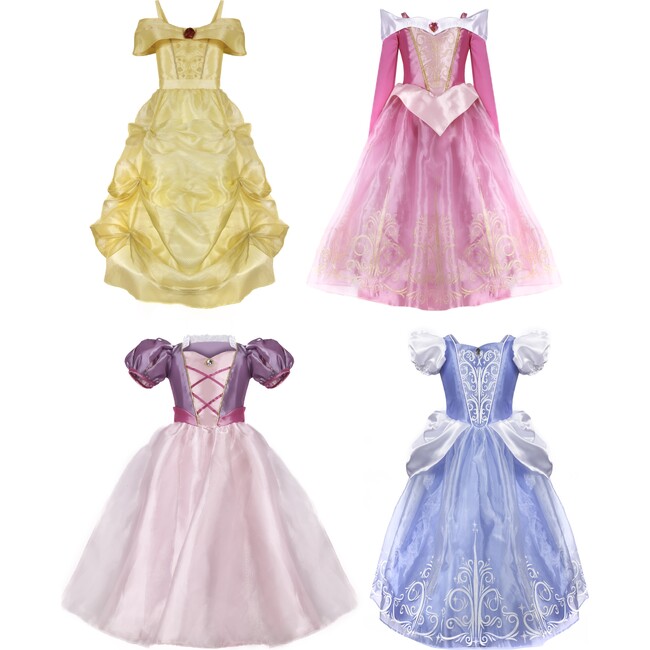 Once Upon a Princess Deluxe 4 Pc Dress Bundle