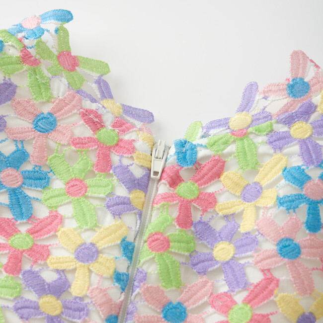 Giselle Embroidered Dress, Floral - Dresses - 5