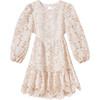 Kiera Embroidered Dress, Ivory/Beige - Dresses - 1 - thumbnail