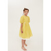 Tie The Knot Embroidered Dress, Sour Lemon Spot - Dresses - 2