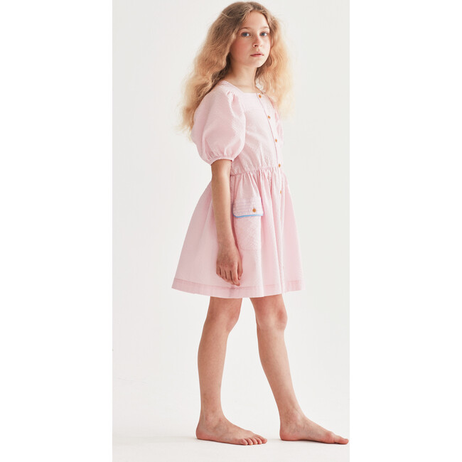 Meet You Halfway  Dress, Orchid Seersucker - Dresses - 4