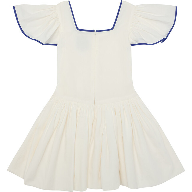 Square The Circle Contrast Neck Dress, Sea Salt - Dresses - 3