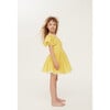 Square The Circle Embroidered Dress, Sour Lemon Spot - Dresses - 4 - thumbnail