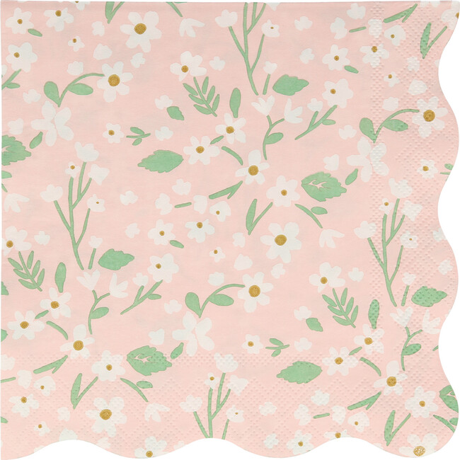 Set of 20 Ditsy Floral Large Napkins, Multi