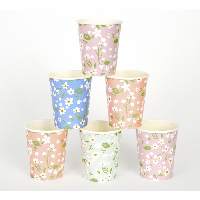 Set of 12 Ditsy Floral Cups - Drinkware - 3