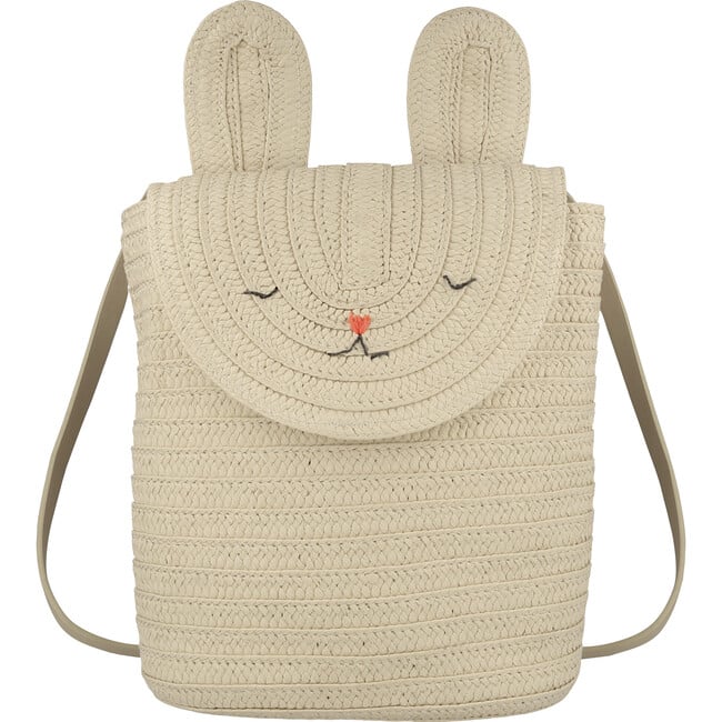 Raffia Bunny Backpack - Backpacks - 1