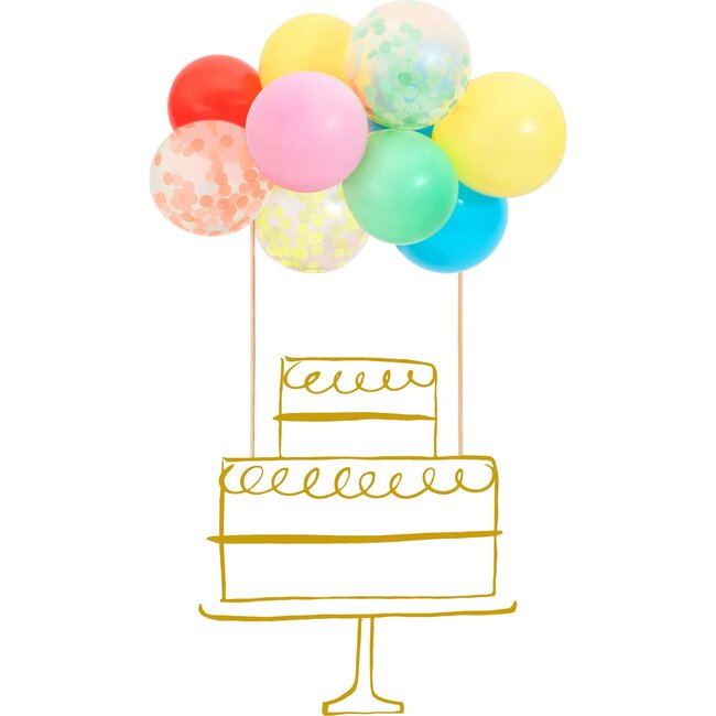 Rainbow Balloon Cake Topper Kit - Tree Toppers - 4