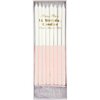 Pale Pink Glitter Dipped Candles - Decorations - 1 - thumbnail