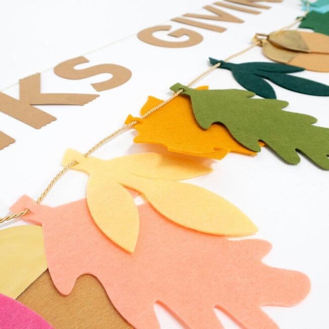 Felt Leaves Thanksgiving Garland - Garlands - 3