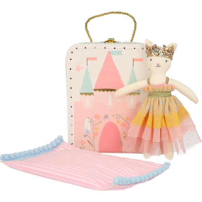 Castle & Princess Cat Mini Suitcase Doll - Party Accessories - 1