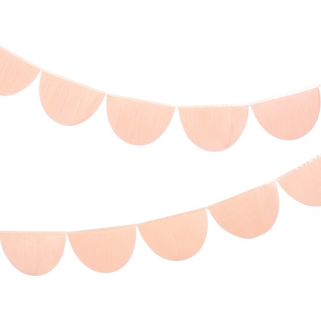 Peach Tissue Paper Scallop Garlands
