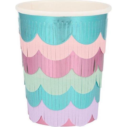 Mermaid Scalloped Fringe Cups
