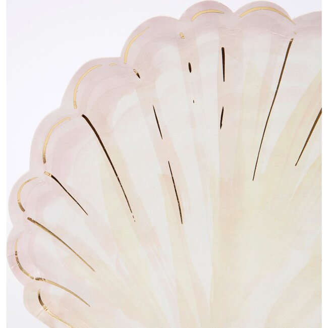 Watercolour Clam Shell Plates