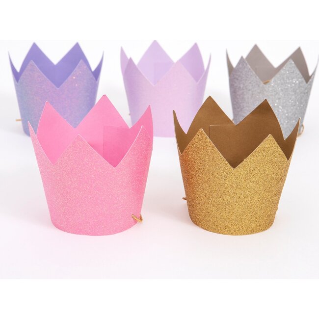 Mini Glitter Crowns, Multi