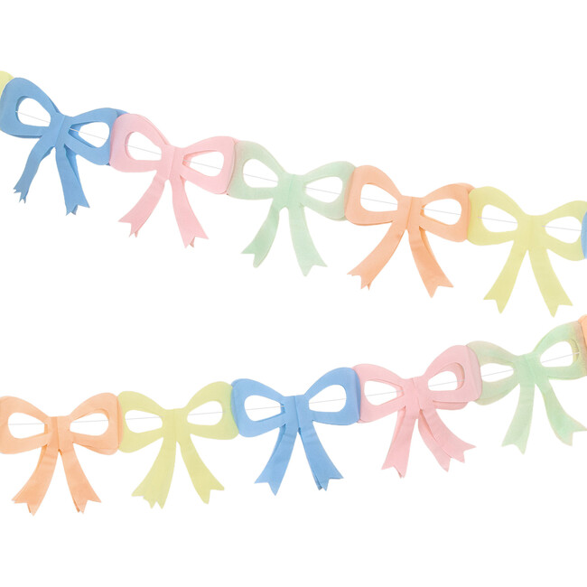 Tissue Paper Bow Garland