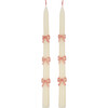 Pink Bow Taper Candles - Party Accessories - 1 - thumbnail