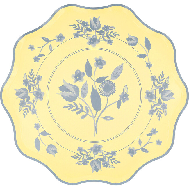 Vintage Botanical Side Plates - Party - 6
