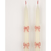 Pink Bow Taper Candles - Party Accessories - 3