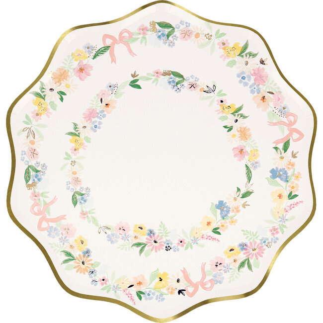 Elegant Floral Dinner Plates