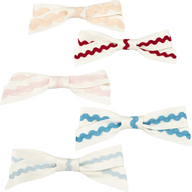 Ric Rac Bow Hair Clips