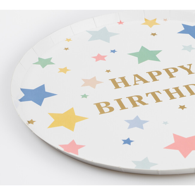 Happy Birthday Stars Dinner Plates