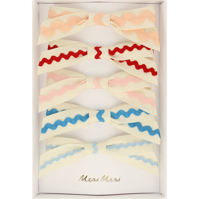 Ric Rac Bow Hair Clips - Hair Accessories - 5