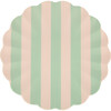 Stripy Reusable Bamboo Large Plates - Party - 6