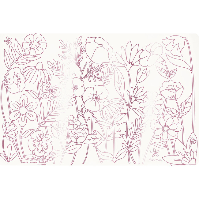 Butterflies & Flowers Coloring Placemats