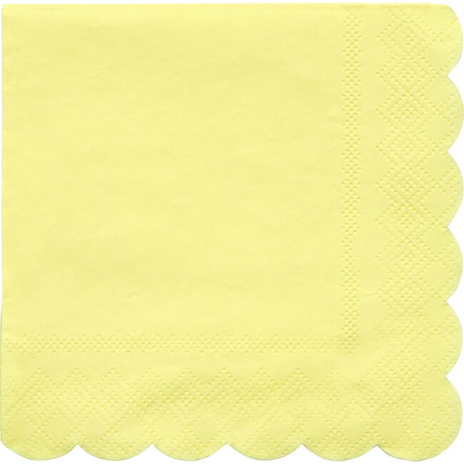 Pale Yellow Napkins, Small - Party - 1