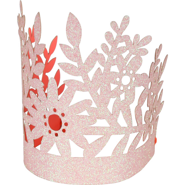 Pink Glitter Crown - Party Accessories - 1