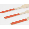 Tomato Red Wooden Cutlery Set - Party - 3 - thumbnail
