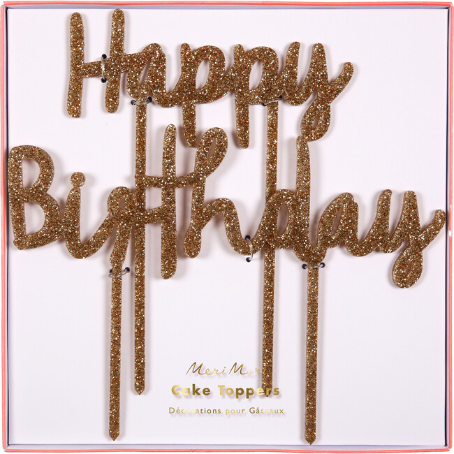 Happy Birthday Acrylic Toppers - Tableware - 1