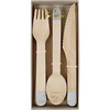 Silver Wooden Cutlery Set - Tableware - 1 - thumbnail