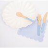 Soft Blue Wooden Cutlery Set - Tableware - 2