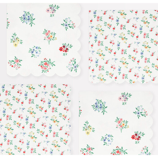Ditsy Posy Scalloped Large Napkins