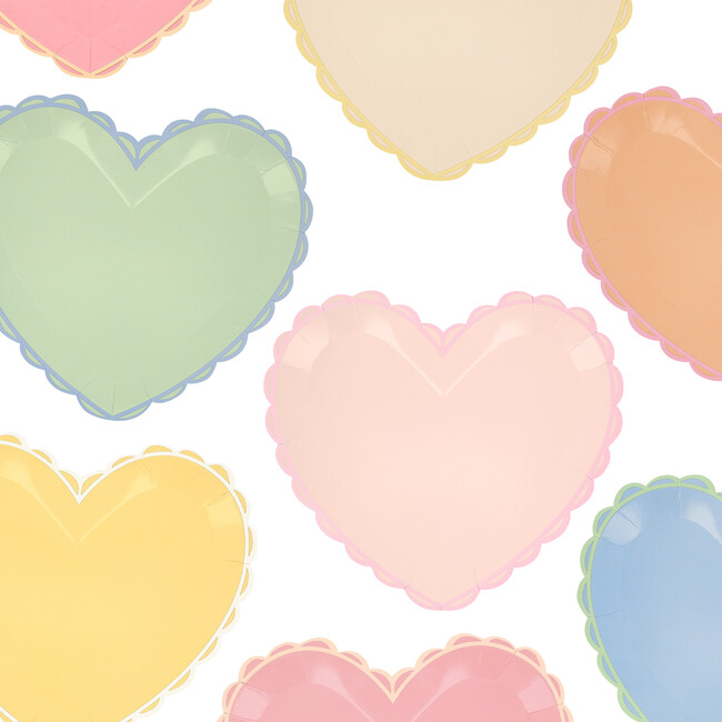 Pastel Heart Large Plates