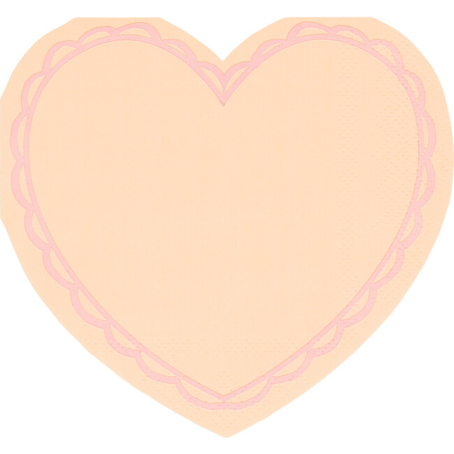 Pastel Heart Small Napkins - Party - 4