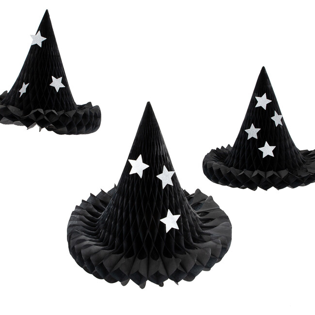 Hanging Honeycomb Witch Hat Decorations - Garlands - 1