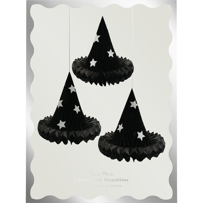 Hanging Honeycomb Witch Hat Decorations - Garlands - 4