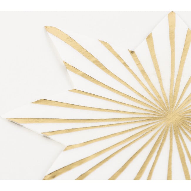 Gold Stripe Star Napkins - Party - 3