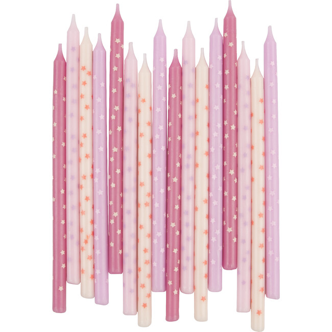 Pink Stars Candles