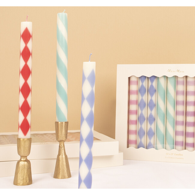 Patterned Table Candles