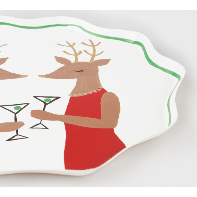 Mr. & Mrs. Reindeer Side Plates - Party - 2