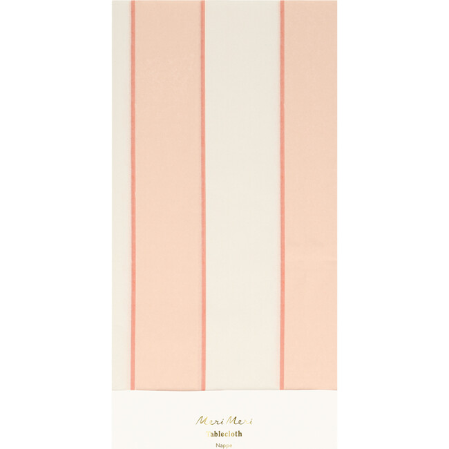 Peach Stripe Tablecloth