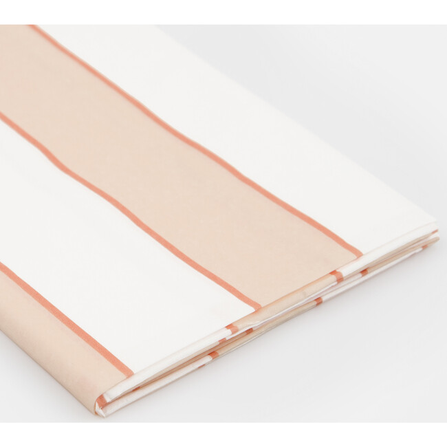 Peach Stripe Tablecloth