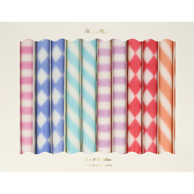 Patterned Table Candles - Candles - 4