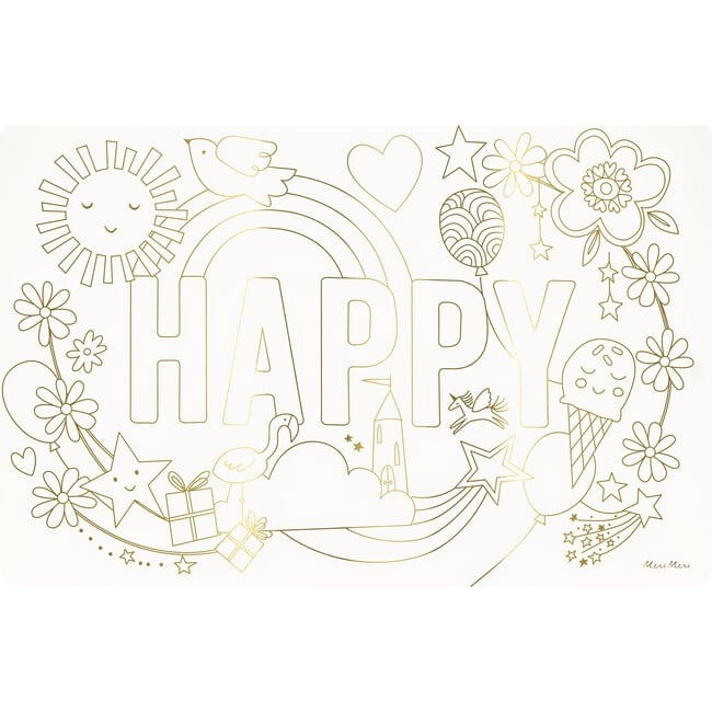 Happy Icons Coloring Placemats - Paper Goods - 5