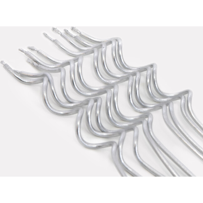 Silver Swirly Candles